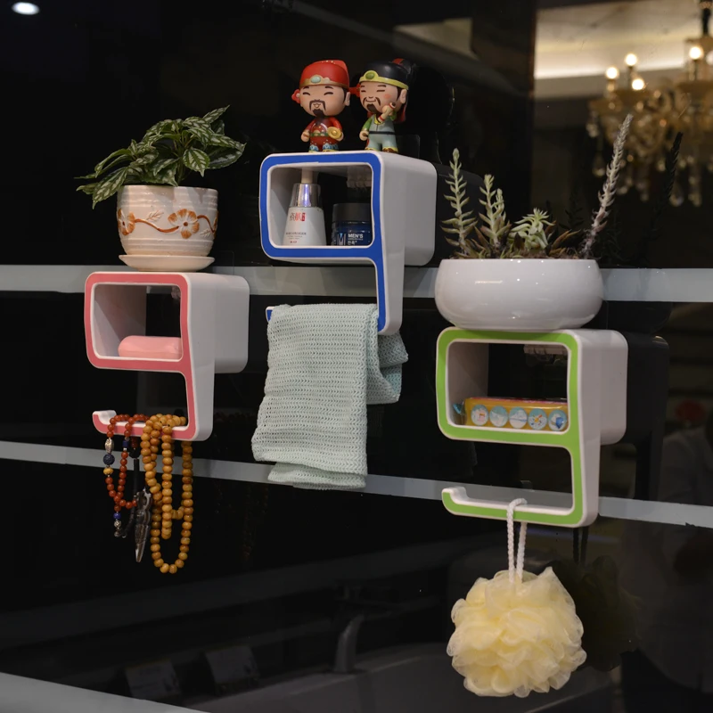 1 шт. креативная присоска для мыла Волшебная бесшовная настенная цифровая полка