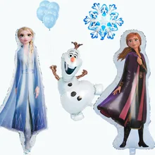 Большие фольгированные шары Fronzen Elsa Anna украшение для дня
