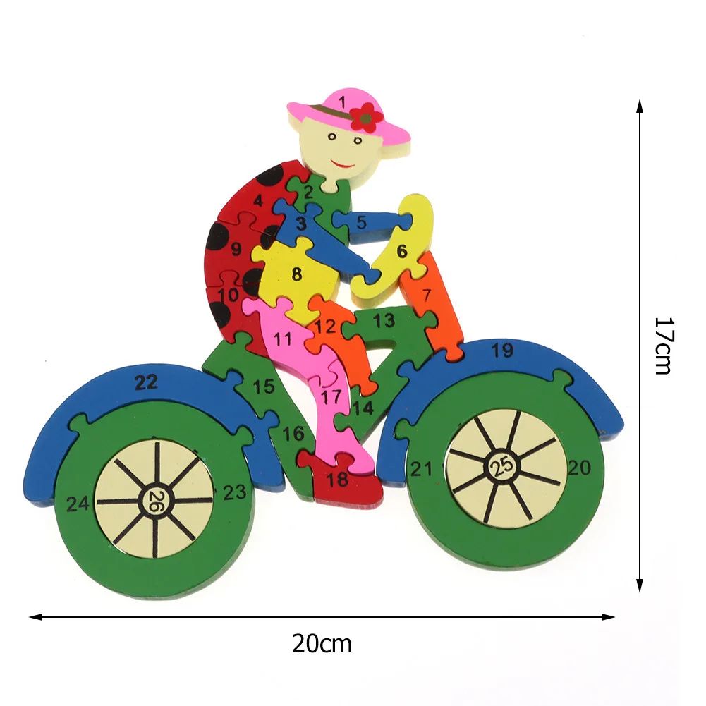 Cycling random color Игрушки для детей деревянные головоломки 26 Английский, алфавитно-цифровой улитки головоломки игрушки забавные цифровые Puzlzle Игры развивающие игрушки для детей - Цвет: Cycling random color