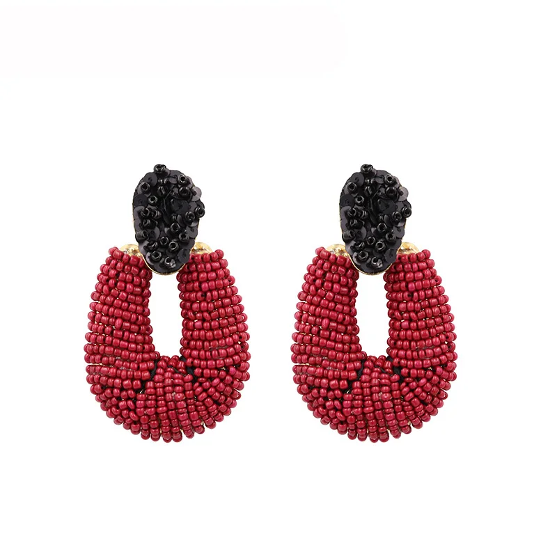 Женские Висячие серьги STRATHSPEY с геометрическими бусинами и блестками винтажные