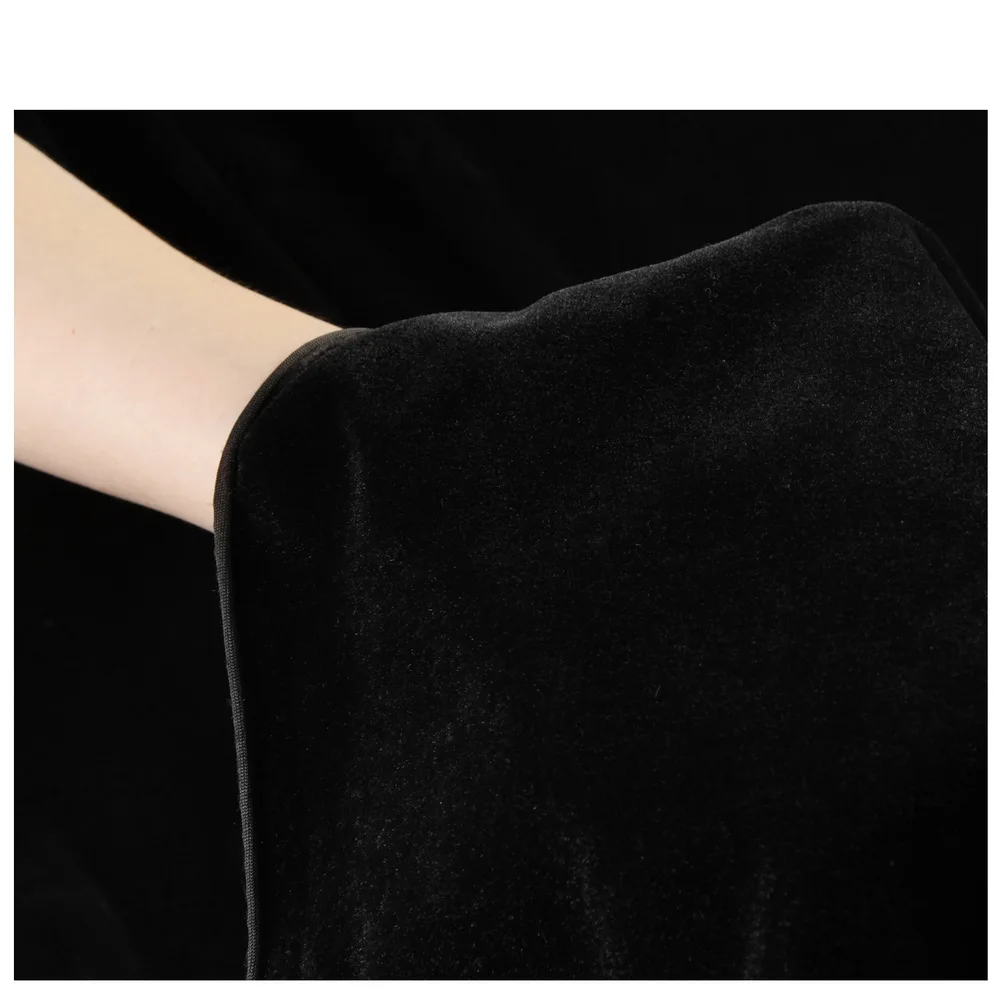 2*1 м/2*2 м/2*3mCrafts Conference on gold velvet cloth толстый черный фон украшенная скатерть занавеска