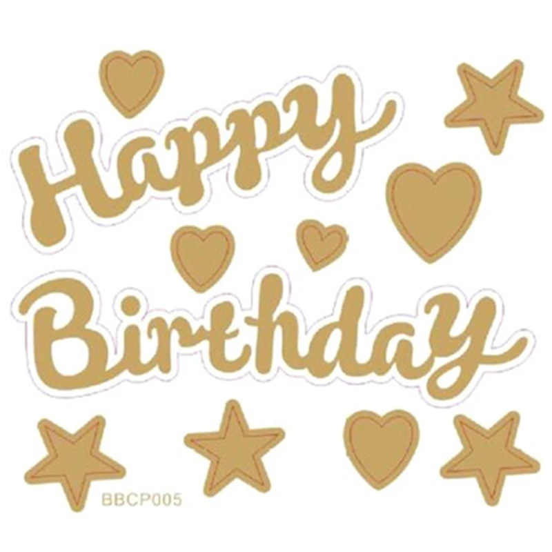 1 Pc Led Five-pointed Star Cake Topper Happy Birthday Baking Party Decorations Glowing Home Celebration Decor | Дом и сад