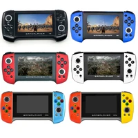 x18plus handheld game console 4 3 inch large screen dual joystick 64 bit classic games support for connecting tv shell
