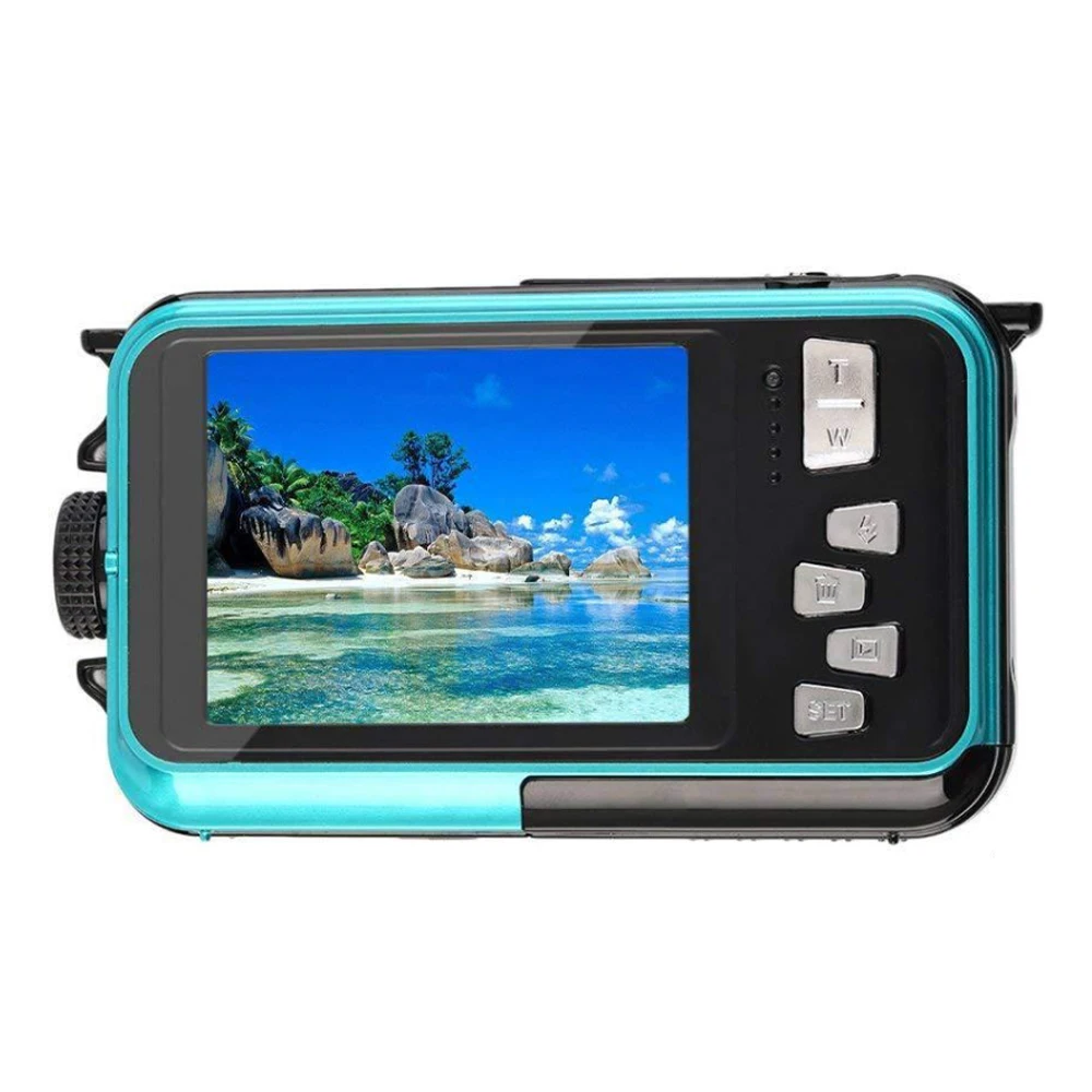

Full HD Waterproof Digital Camera Underwater Camera 24 MP Video Recorder Selfie Dual Screen DV Recording Camera