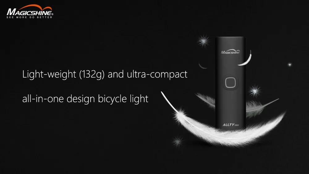 Magicshine ALLTY 1000 DRL велосипедный передний свет XP-L V6 светодиодный 14,4 Вт макс 1000 люмен компактный USB Перезаряжаемый Велосипедный свет