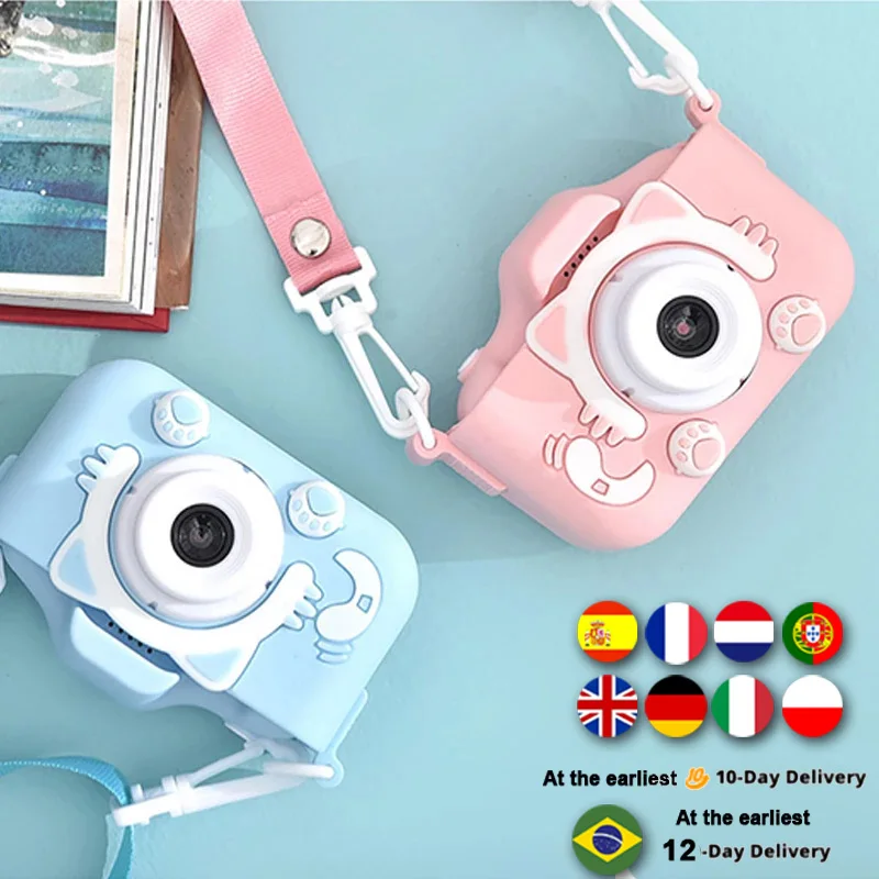 Детская мини-камера Full HD портативная цифровая камера экран 2 дюйма обучающая игра