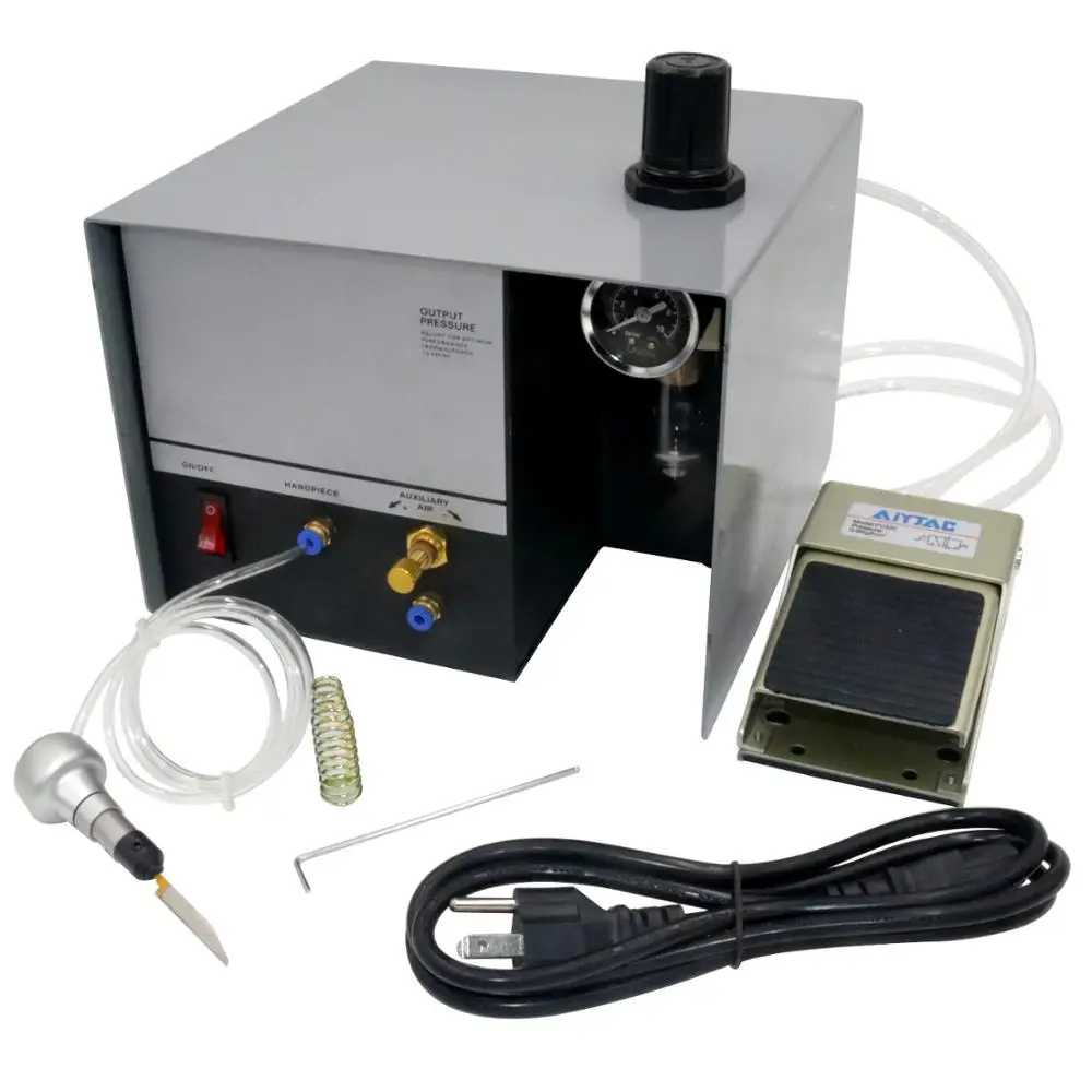 Single Head Pneumatic Engraving Machine With Foot Switch 110V/220V Reel Bead Edging Micro Inlay Engraving Machine