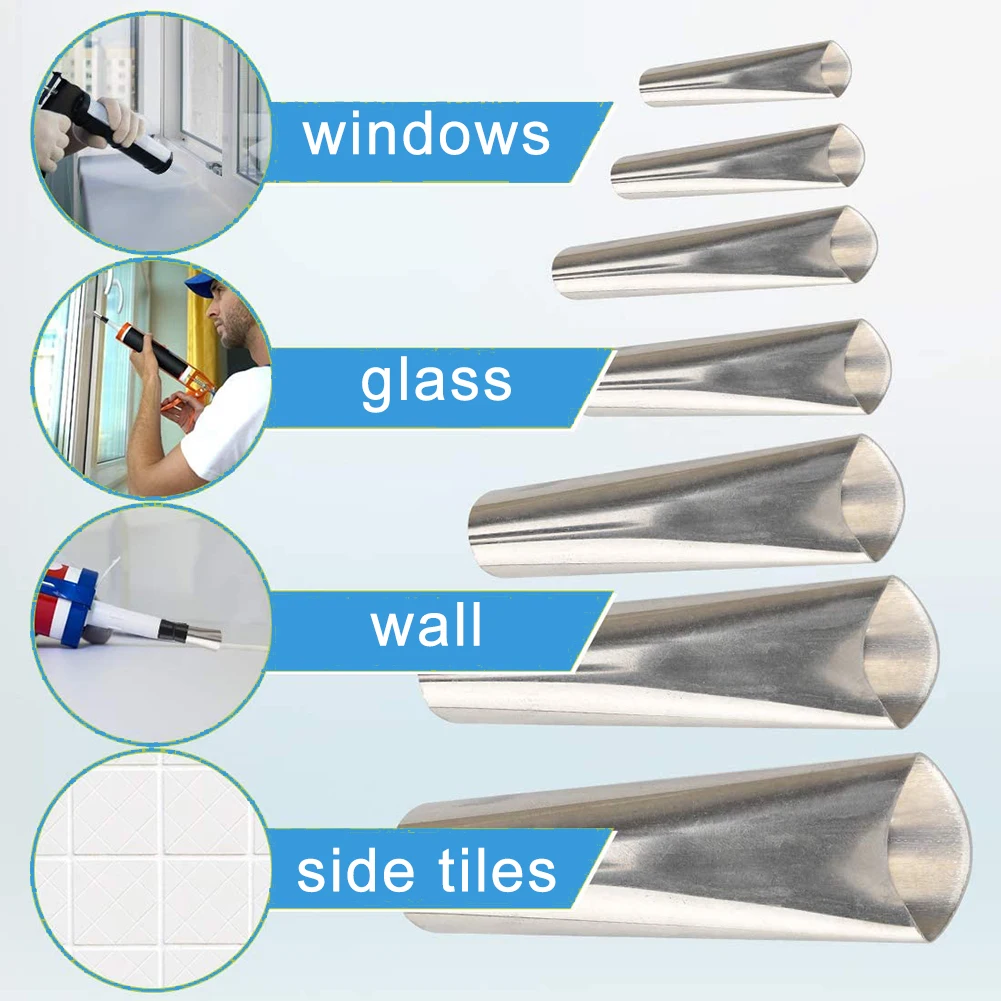 

Комплект насадок-аппликаторов для герметика из нержавеющей стали, 16 шт.