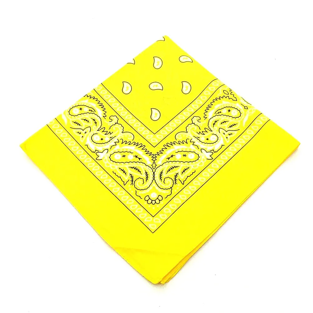 

Fashion Hip Hop Paisley Bandana Sports Square Headscarf For Men Print Multicolor Headscarf Punk Rock Hair Accessories Headwear
