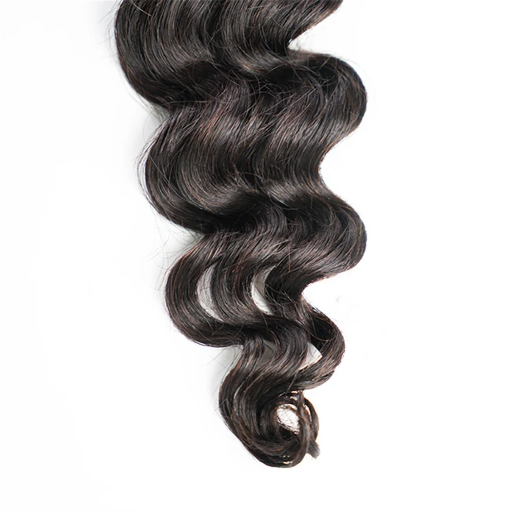 Естественная волна человеческих волос пряди натуральных Цвет малазийские