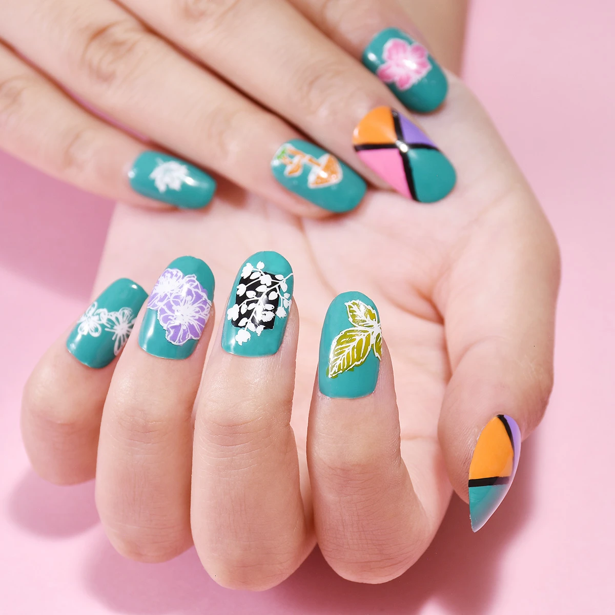 Beautybigbang пластины для штамповки ногтей натуральный цветок белка кактус изображение из нержавеющей стали дизайн ногтей шаблон форма трафарет XL-98