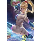 Печатная игра Metroid Samus сексуальная девушка художественный постер на холсте картина на заказ 16x24 24x36 дюймов гостиная спальня домашняя Настенная картина
