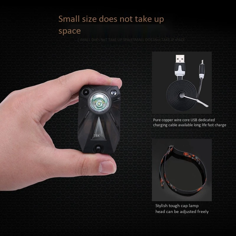 T6X Rechargeable USB LED Cap Light Smart Sensor Headlight Head Induction Flashlight Clip-On Hat Fishing Lam | Спорт и развлечения