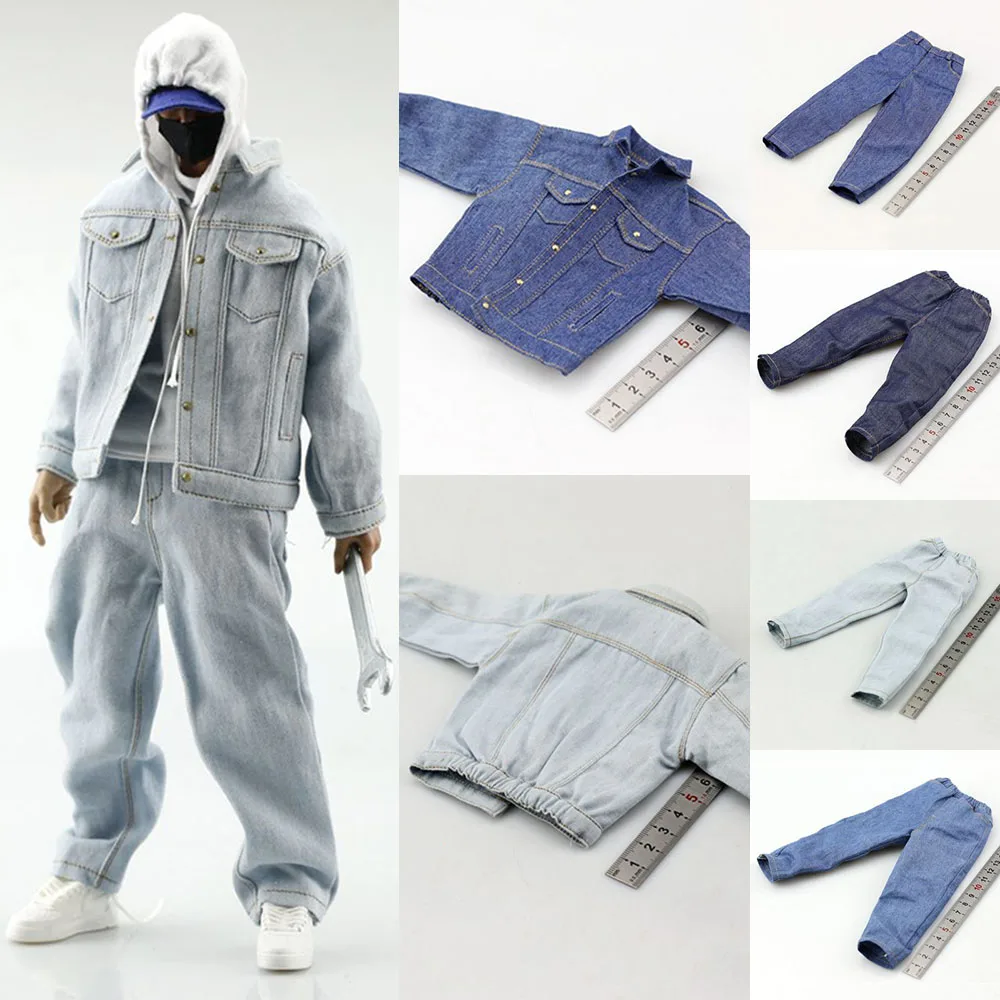 

Женская Джинсовая Верхняя одежда 1/6, джинсовая куртка, модель джинсовой куртки для экшн-фигурки 12 дюймов