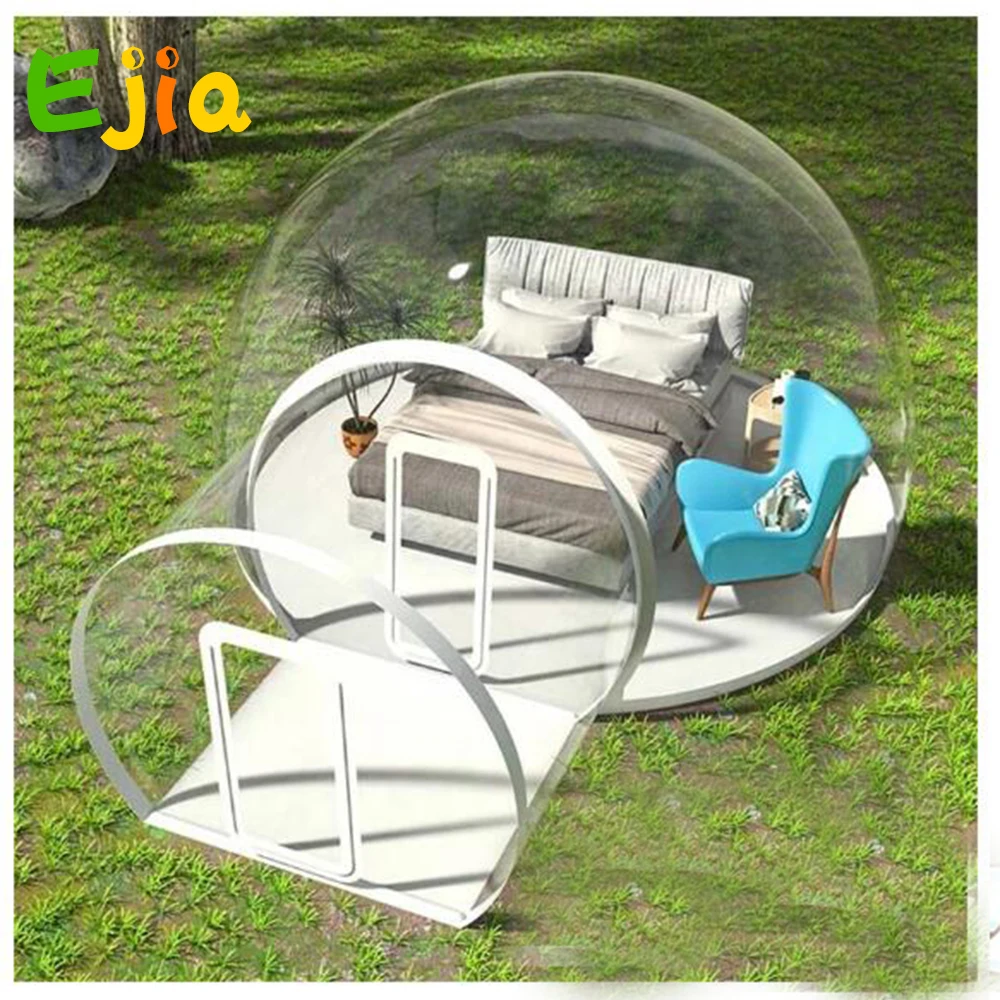 Verkauf 3/4/5 M Aufblasbare Blase Zelt, Aufblasbare Haus Familie Hinterhof Camping Zelte 360 Klare Luft Dome Blase Raum Für Wilde Camping