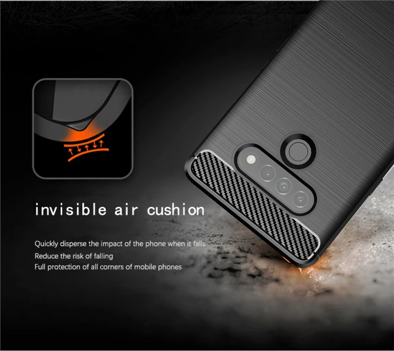 

For LG K71 Case for LG K71 Coque Shockproof TPU Silicone Protective Case for LG K61 K40S K41S K51S K52 K71 Fundas