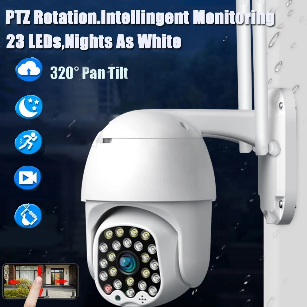 Новейшая ip-камера Poe 1080P белый 24 свет беспроводной WiFi наружная камера видеонаблюдения Противоугонная экономка Smart HD