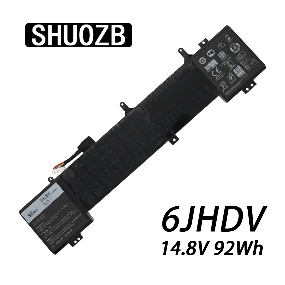 SHUOZB 6jhdv 14 8 V 92Wh 6000mAh Аккумулятор для ноутбука DELL Alienware New YKWXX17 5046J R2 R3 P43F|Аккумуляторы