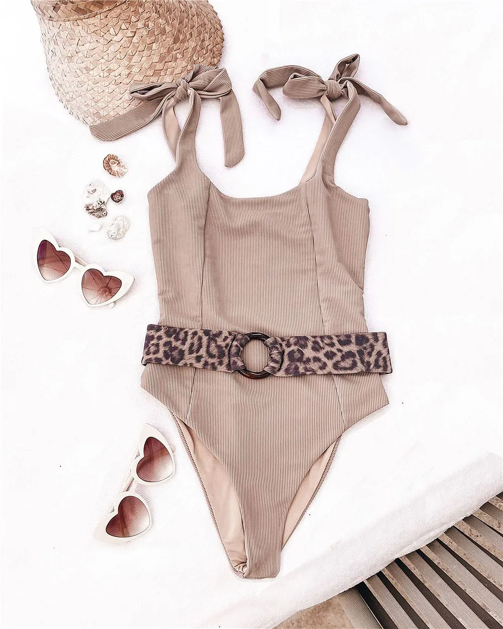 Цельный купальник 2022 сексуальный леопардовый женская модель пляжная одежда