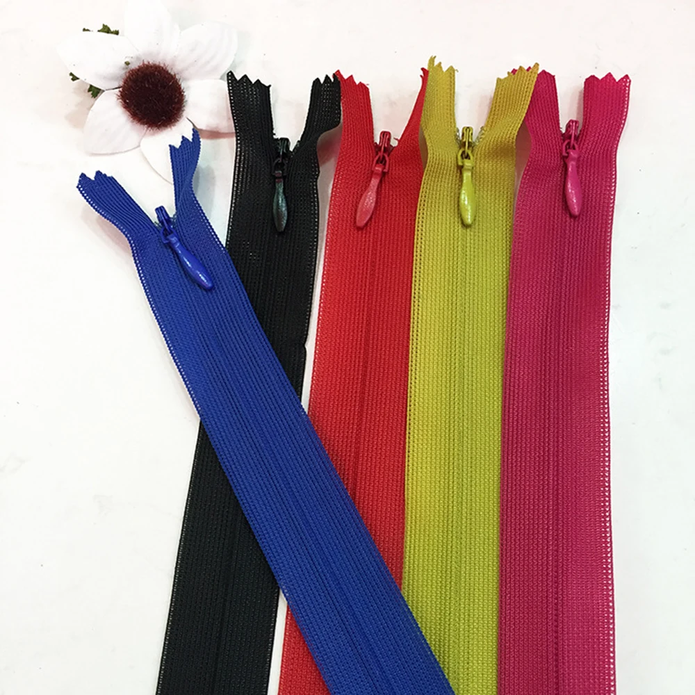 Кружевные невидимые молнии для нижнего белья сумки 60 см скрытые застежки одежды