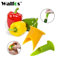 walfos 2 pcs cutter corer slicer tools pepper tomato huller vegetables nuclear corers stalks fruit knife kitchen utensil gadget