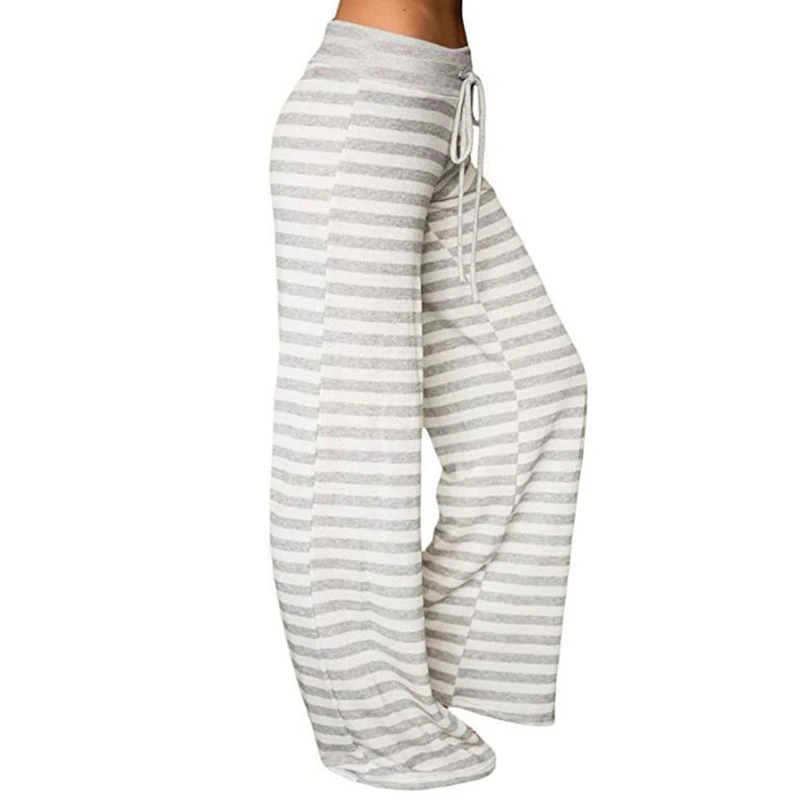 Женская Хлопковая пижама одежда для сна дома домашняя полная длина штаны