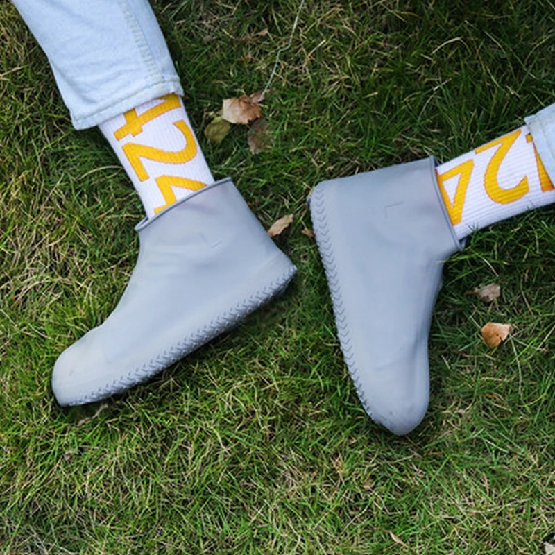 

1 Pair Reusable Latex Waterproof Rain Shoes Covers Slip-resistant Rubber Rain Boot Overshoes S/M/L Shoes Accessories