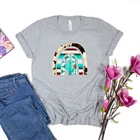 Футболки в стиле бохо из воловьей кожи в западном стиле, летние женские футболки с рисунком, женские топы