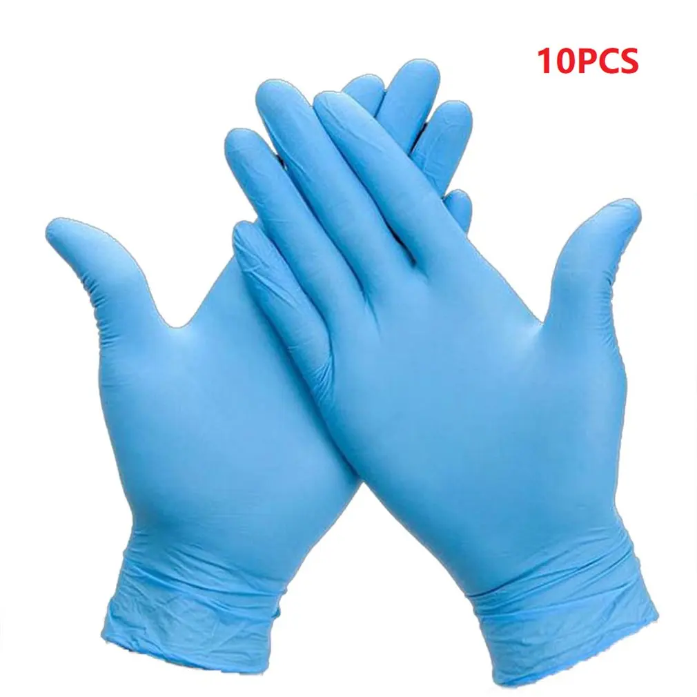 

Disposable Compound Nitrile Gloves Good Air Tightness With Hem Design Comfortable Fit Nitrile Gloves