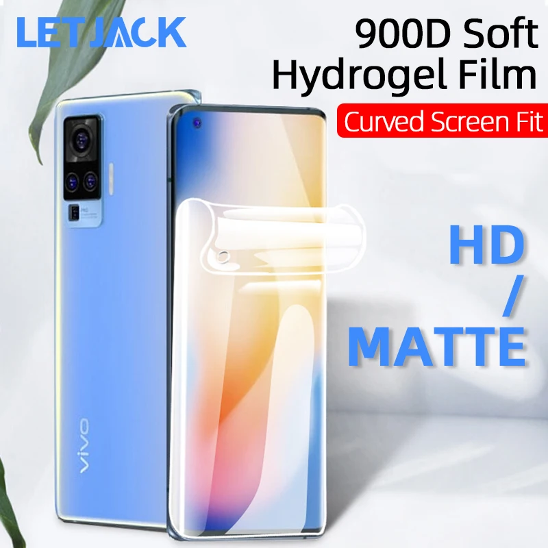 900D полный закругленный протектор экрана Гидрогелевая пленка для Vivo IQOO Neo 3 Z1 X50 Pro
