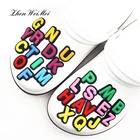 Аксессуары для обуви, украшения, 26 Английских Букв, комбинированные аксессуары для обуви для Croc Jibz, детская Рождественская вечеринка