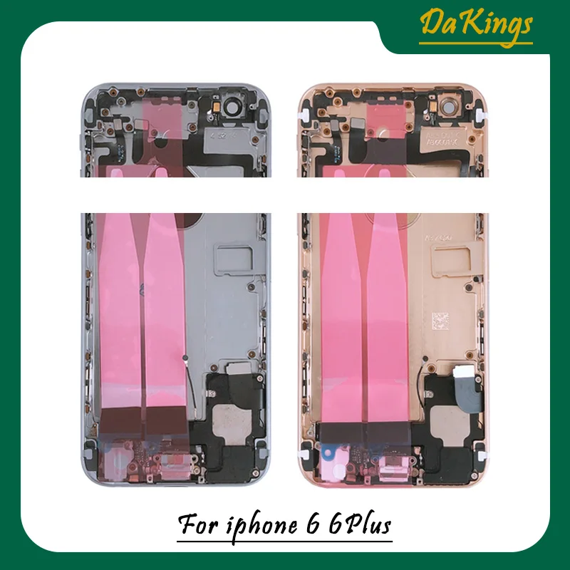 High Quality Full Housing for iPhone 6 6g Plus 6Plus Back Cover Middle Frame Chassis Assembly Battery Door Rear with Flex Cable | Мобильные