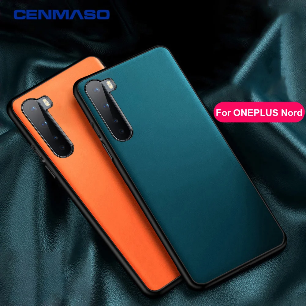 

For Oneplus 9 Case CENMASO Original Luxury Leather Full Protection Soft Back Cover For One Plus Nord One Plus 9 8 7 7T Pro Case