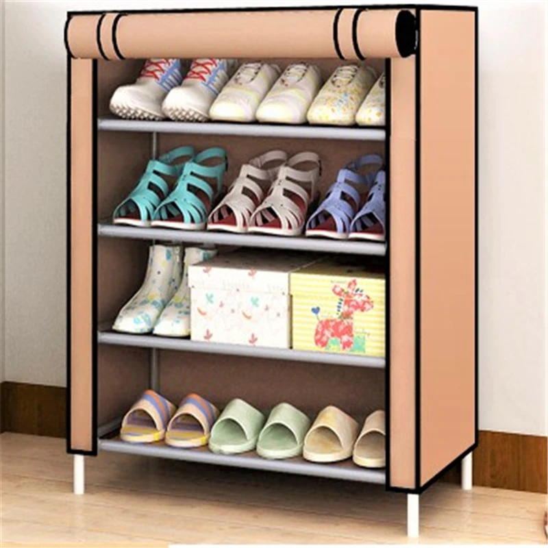 4/5/6/8/10 слоя стеллаж для хранения обуви из нетканого полотна Водонепроницаемый