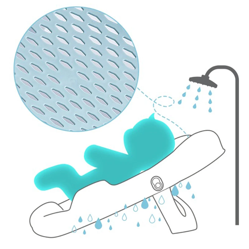 

Baby Bath Net Baby Shower Rack Newborn Bath Mat Bathtub Shower Cradle Bed Seat