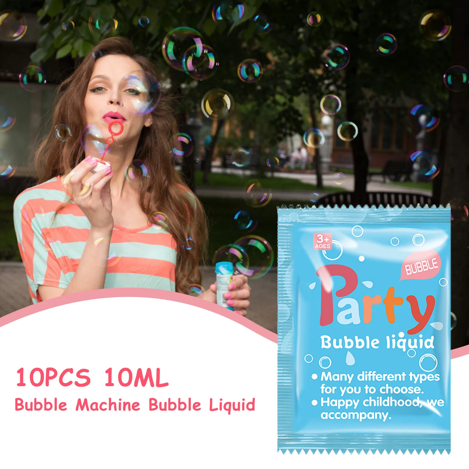 

10PCS 10ML Bubble Machine Bubble Liquid Bubble Concentrate