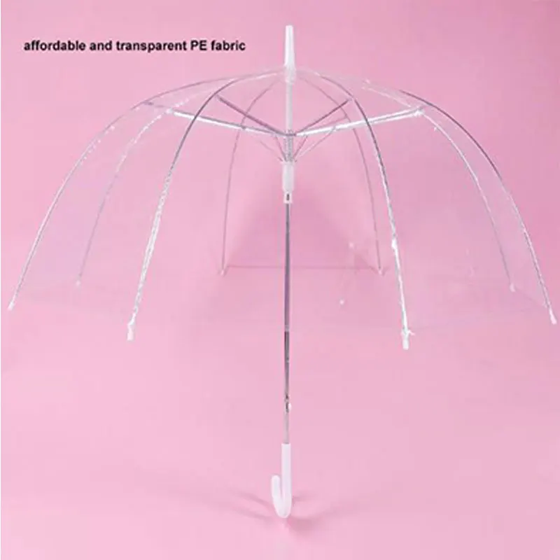Складной зонт большие модные аксессуары прозрачный свадебное украшение для