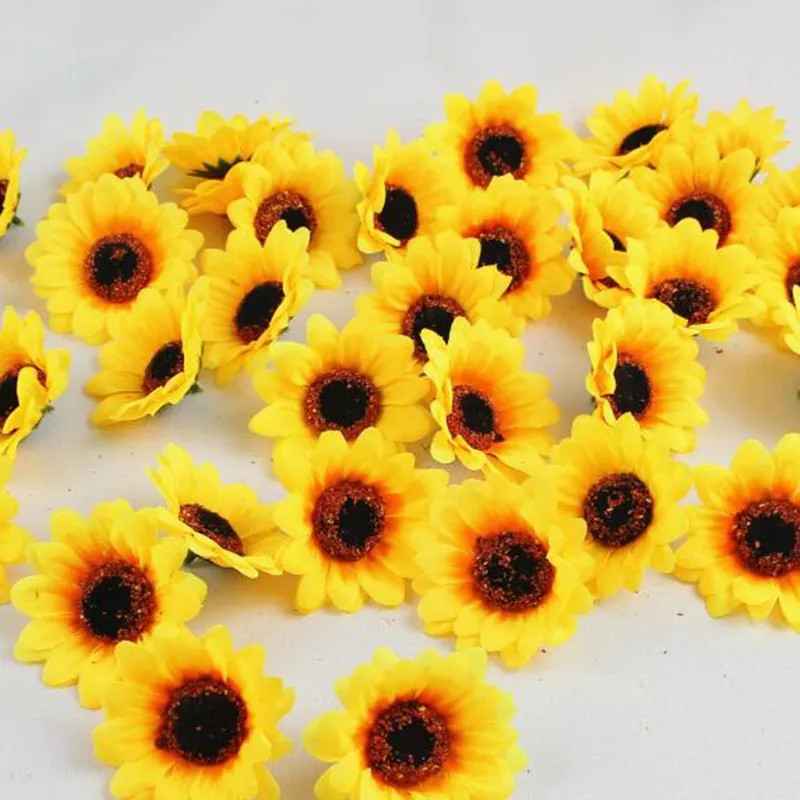 100 шт. искусственные шелковые цветы 7 см|Искусственные и сухие цветы| |