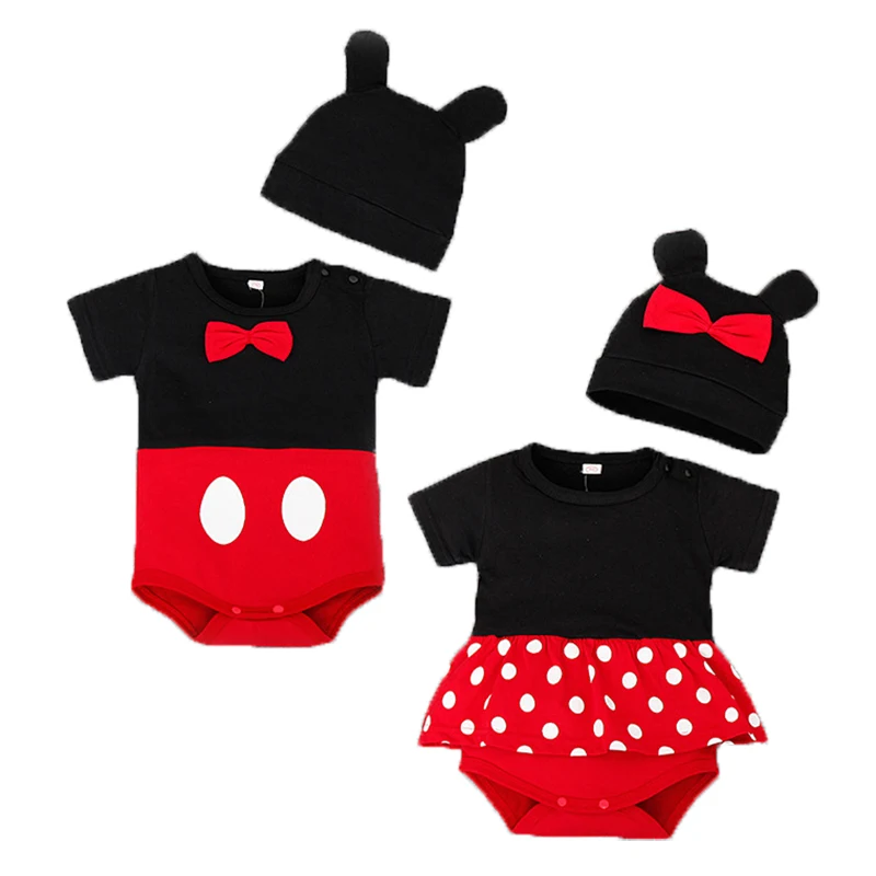 

S Baby Rompers+Hat Cartoon Animal Boys Girls Jumpsuit Infant Costumes Newborn Body Baby Clothes Set 2pcs Lovely baby sets
