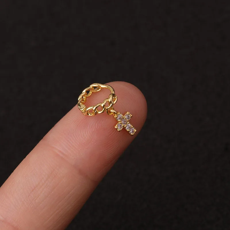 

1Piece 5mm Mini Small Size Earrings for Little Girl Gifts Single Bowknot Cross Folwer Heart Piercing Stud Earrings for Women