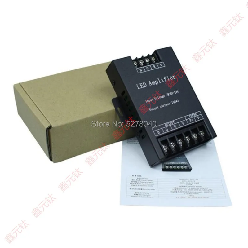 12-24V led RGB amplifier 360-720W High power controller Color strip medium feeder regulator Signal Current amplificati | Освещение