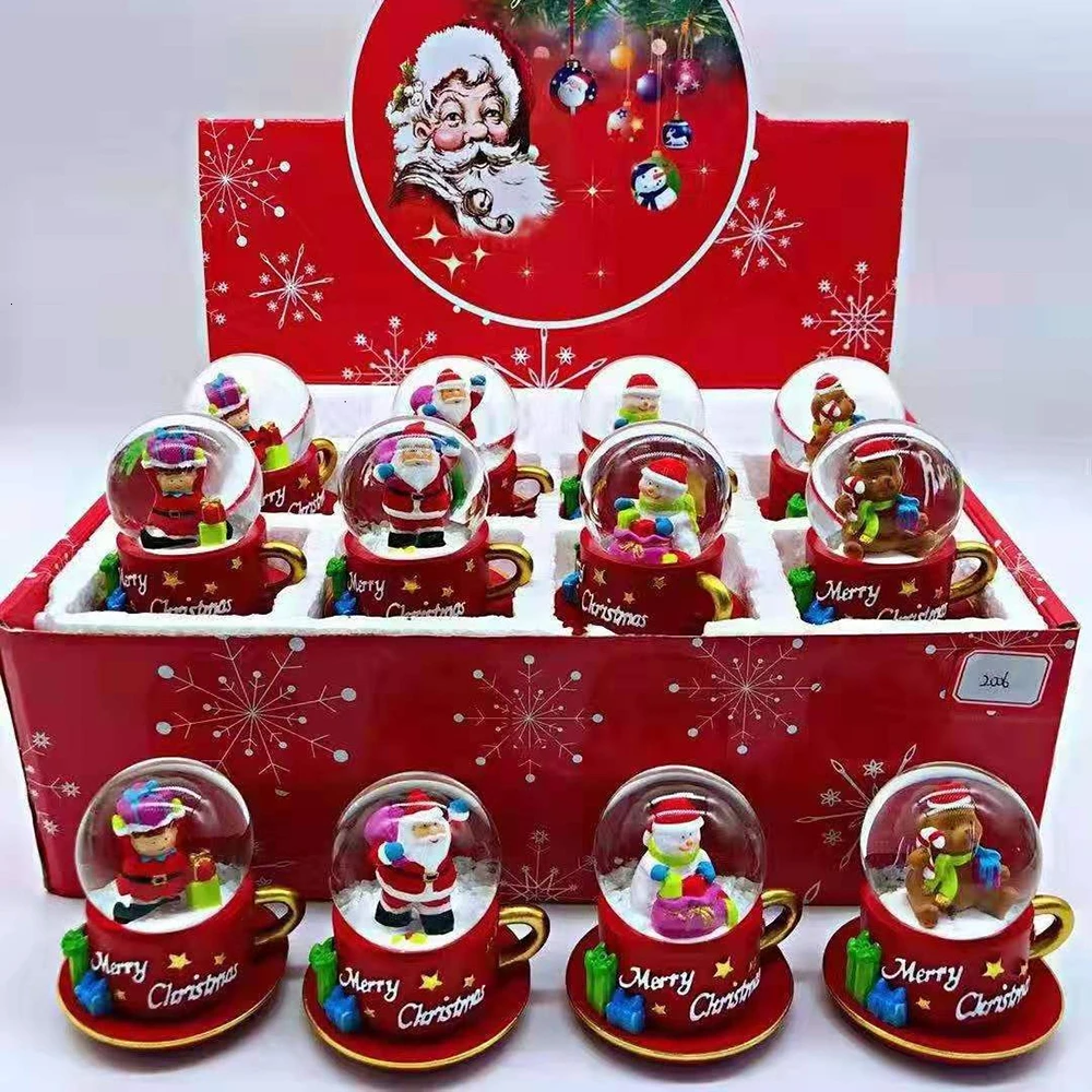 Оптовая продажа шар со снегом Рождественский Снежный с Санта Клаусом Лось