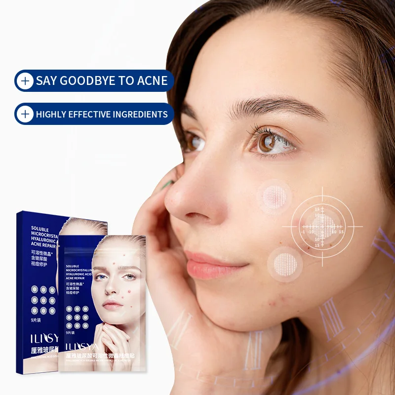 

Micro-needle Pimple Patch for Acne Spot Blemishes Treatment Hyaluronic Acid Skin Trouble Cure-9 patches