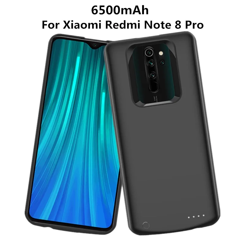 

NTSPACE Portable Phone Power Charging Case For Xiaomi Redmi Note 8 Pro Backup Battery Charger 6500mAh PowerBank Cover