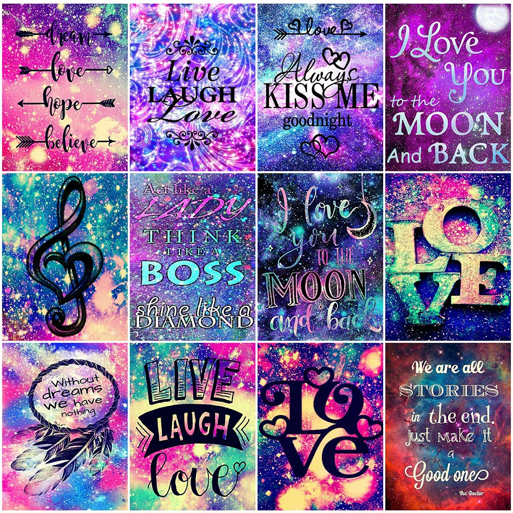 

Алмазная вышивка EverShine, картина 5D с текстом, вышивка крестиком, квадратная мозаика, ручная работа, подарок