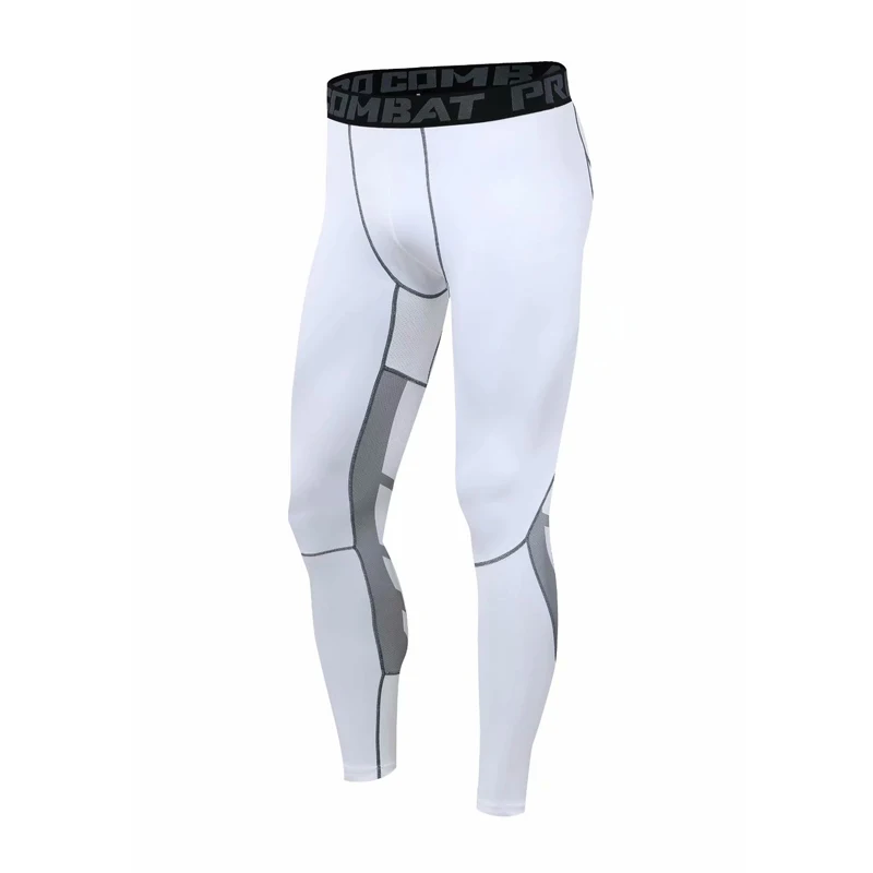 Мужские Компрессионные Леггинсы для спортзала спортивные трико бега брюки 2019