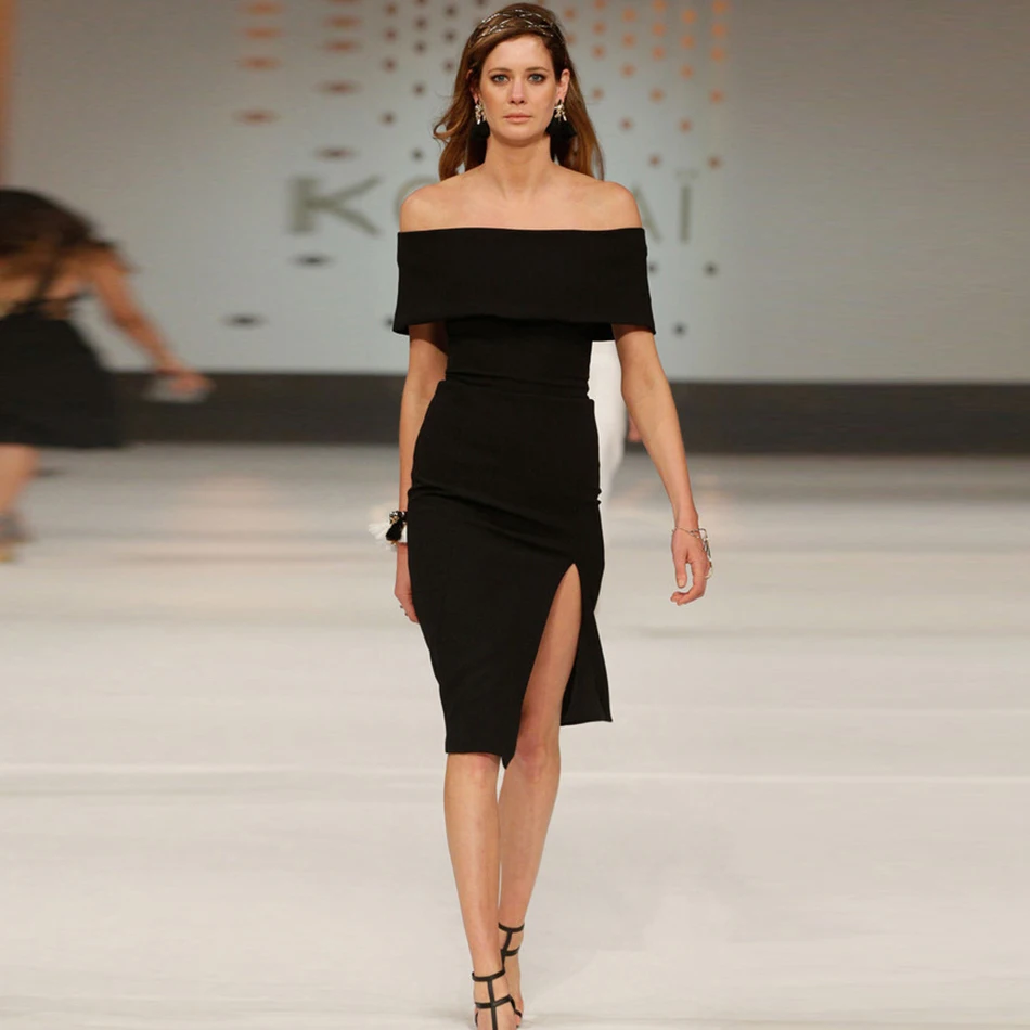 Летняя Сексуальная Красная без бретелек длина до колена Новая мода 2019 Новинка