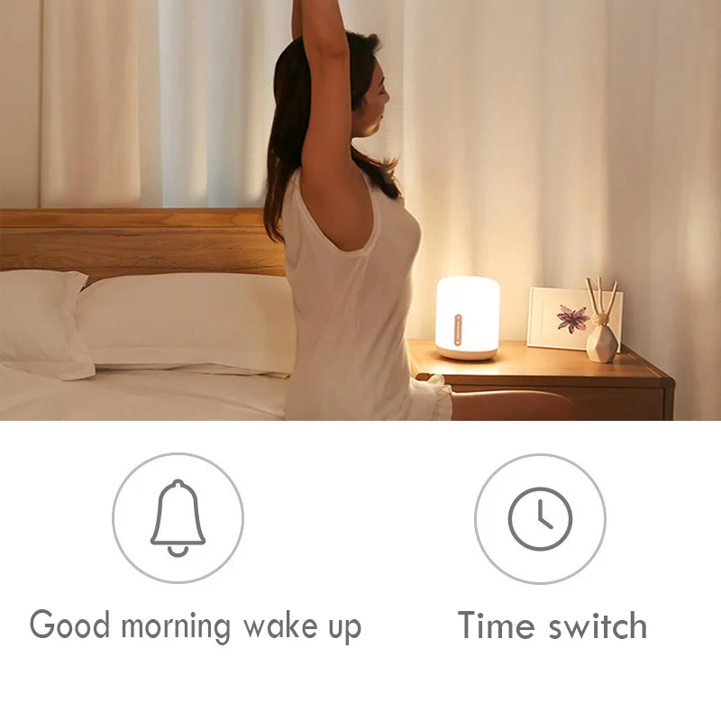 Xiaomi Mijia прикроватная лампа умный стол светодиодный ночник Bluetooth WiFi сенсорная