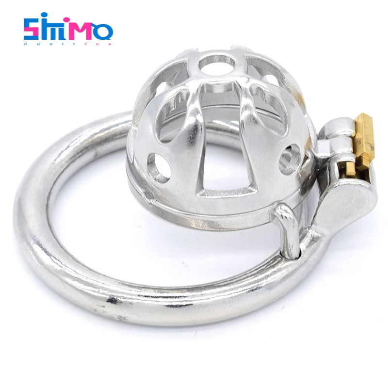 Мужской Пояс верности SMMQ стальной пенис замок клетка для пениса мужской фиксатор