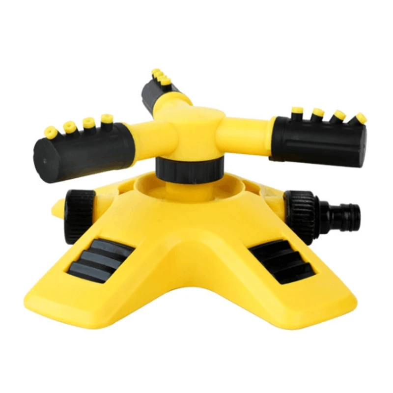 

Garden Sprinkler Automatic Watering Grass Lawn 360 Degree 3 Nozzle Arm Rotating Irrigation System for Farm Yard